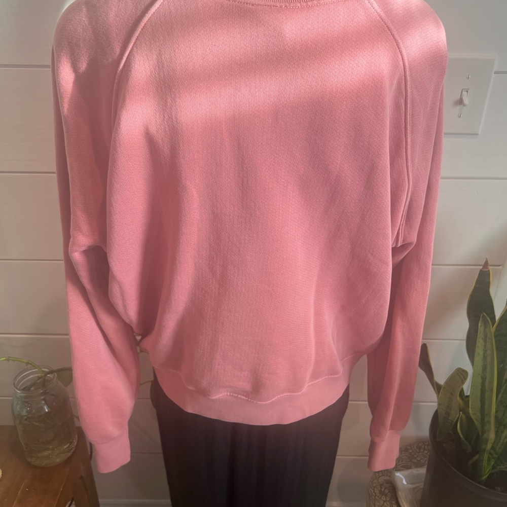 Thread Hippie LA Brand Pink Leopard Print Crew Neck Sweater - Picture 10 of 10